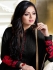 Drashti Dhami black color georgette anarkali kameez